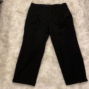Pleated Black Slacks